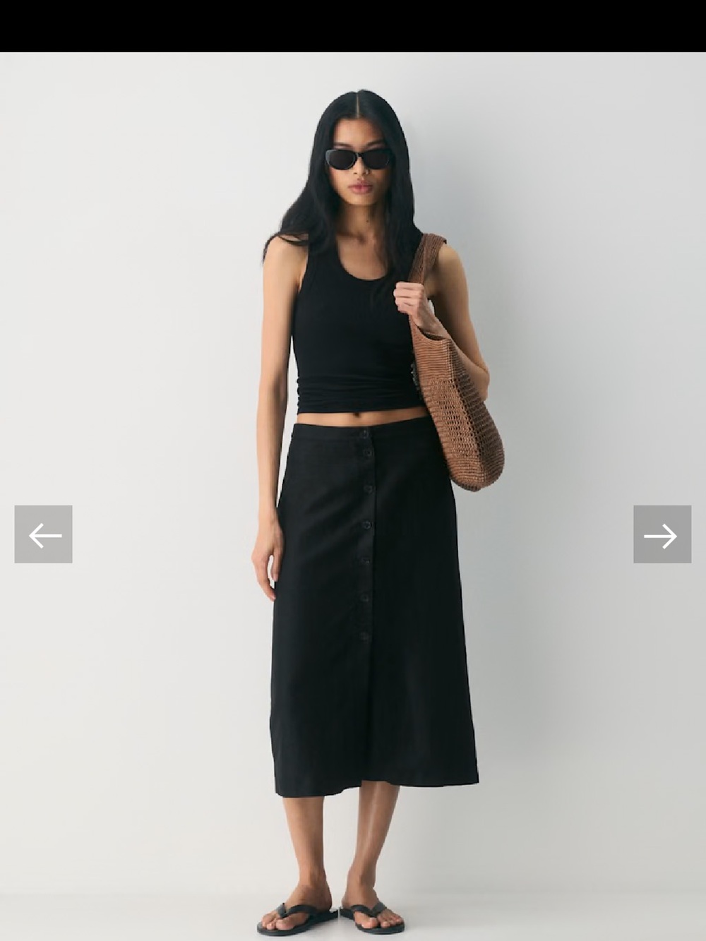 Aritzia Wilfred agnes Skirt - cruise linen